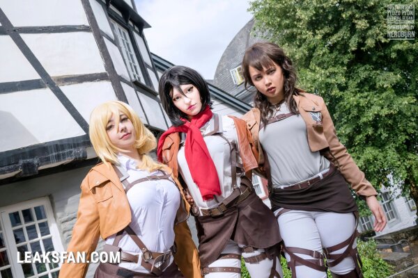 Mikomi Hokina, Virtual Geisha &amp;amp; Yuzupyon - Mikasa, Historia &amp;amp; genderbend Eren (Shingeki no kyojin) - 0