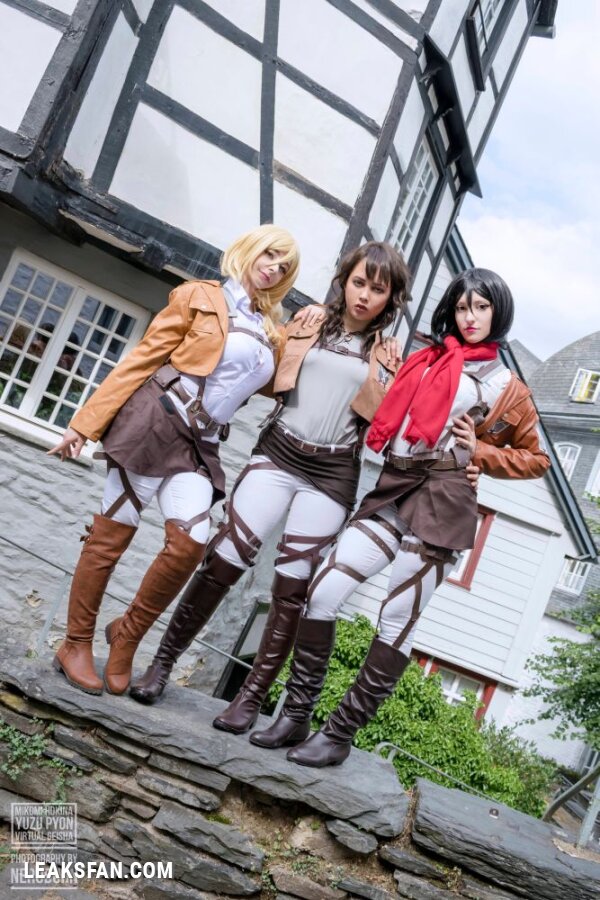 Mikomi Hokina, Virtual Geisha &amp;amp; Yuzupyon - Mikasa, Historia &amp;amp; genderbend Eren (Shingeki no kyojin) - 5