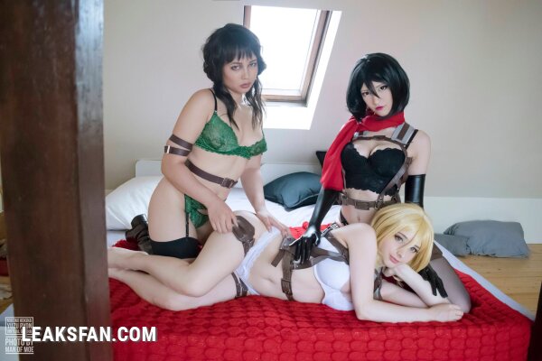 Mikomi Hokina, Virtual Geisha &amp;amp; Yuzupyon - Mikasa, Historia &amp;amp; genderbend Eren (Shingeki no kyojin) - 0